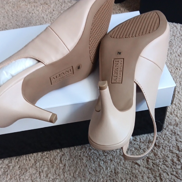 Alfani Nude Slingback Heels - Picture 4 of 7